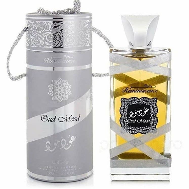 Oud Mood silver by Lattafa 3.4fl Oz, 100ml