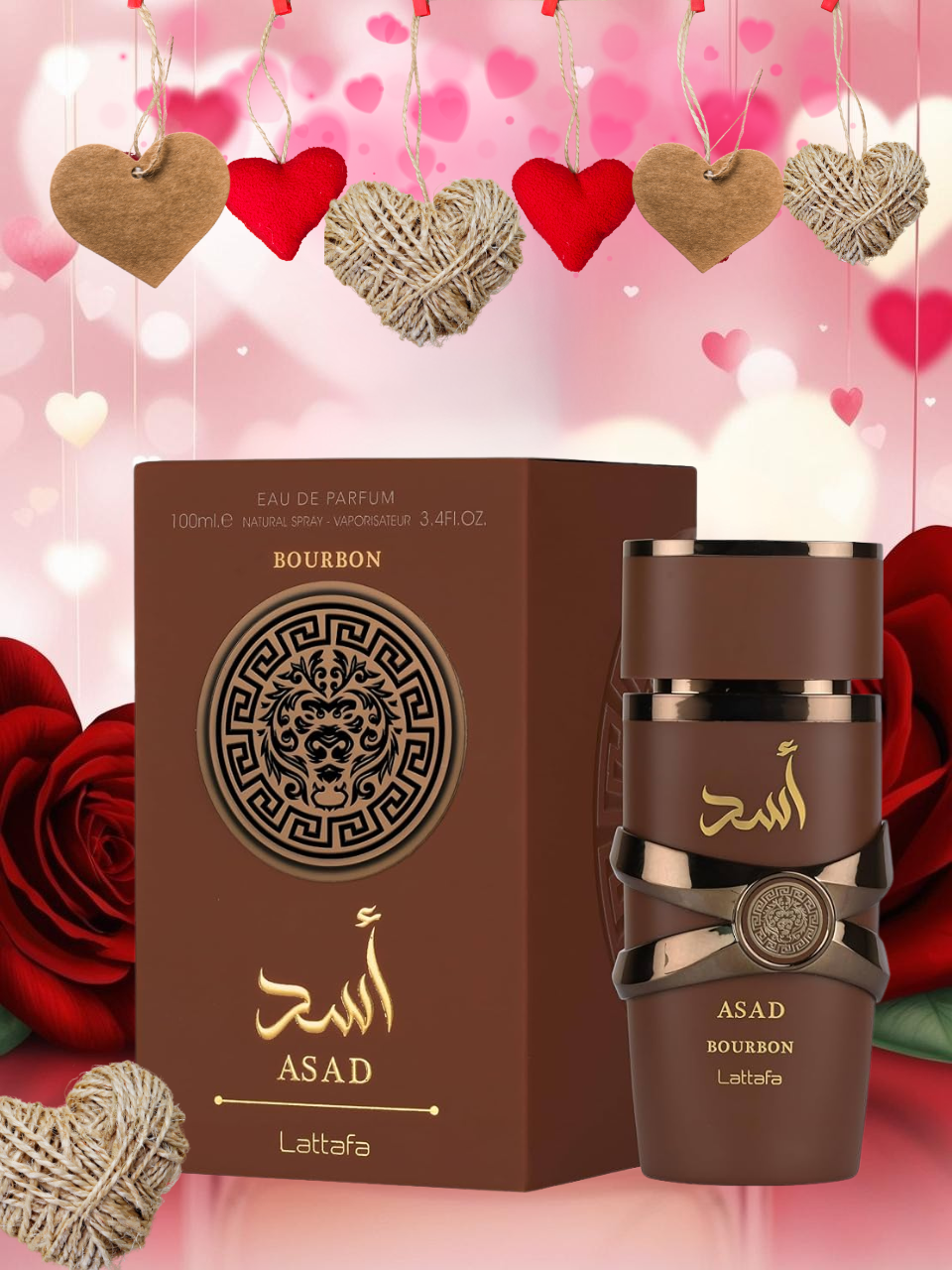 YARA ASAD BOURBON by Lattafa eau de parfum en spray 3.4 l Oz 100ml