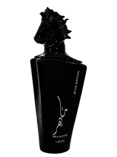 Maahir Black Edition de Lattafa 3.4fl Oz, 100ml